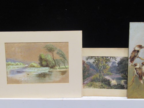 Lot 495 - A large assortment of mostly watercolours,...