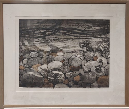 Lot 454 - Elizabeth Morris, Sandstones, signed (lower...