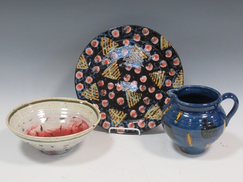 Lot 3 - Studio ceramics: a Chris Barnes bowl, a...