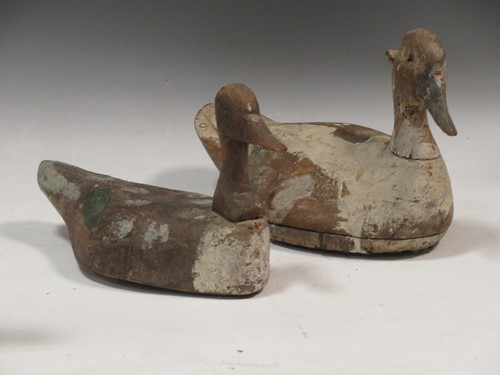 Lot 15 - Two antique decoy ducks, Provenance: The...