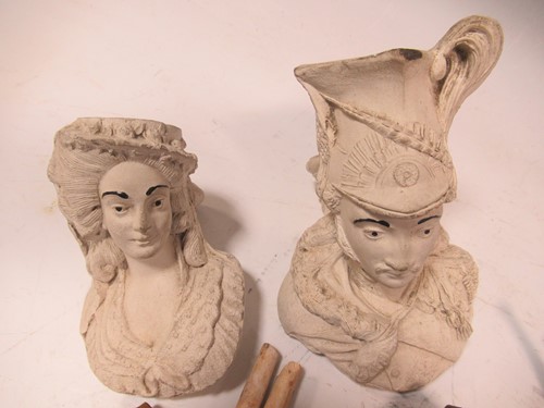 Lot 105 - A large collection of clay and wooden pipes...