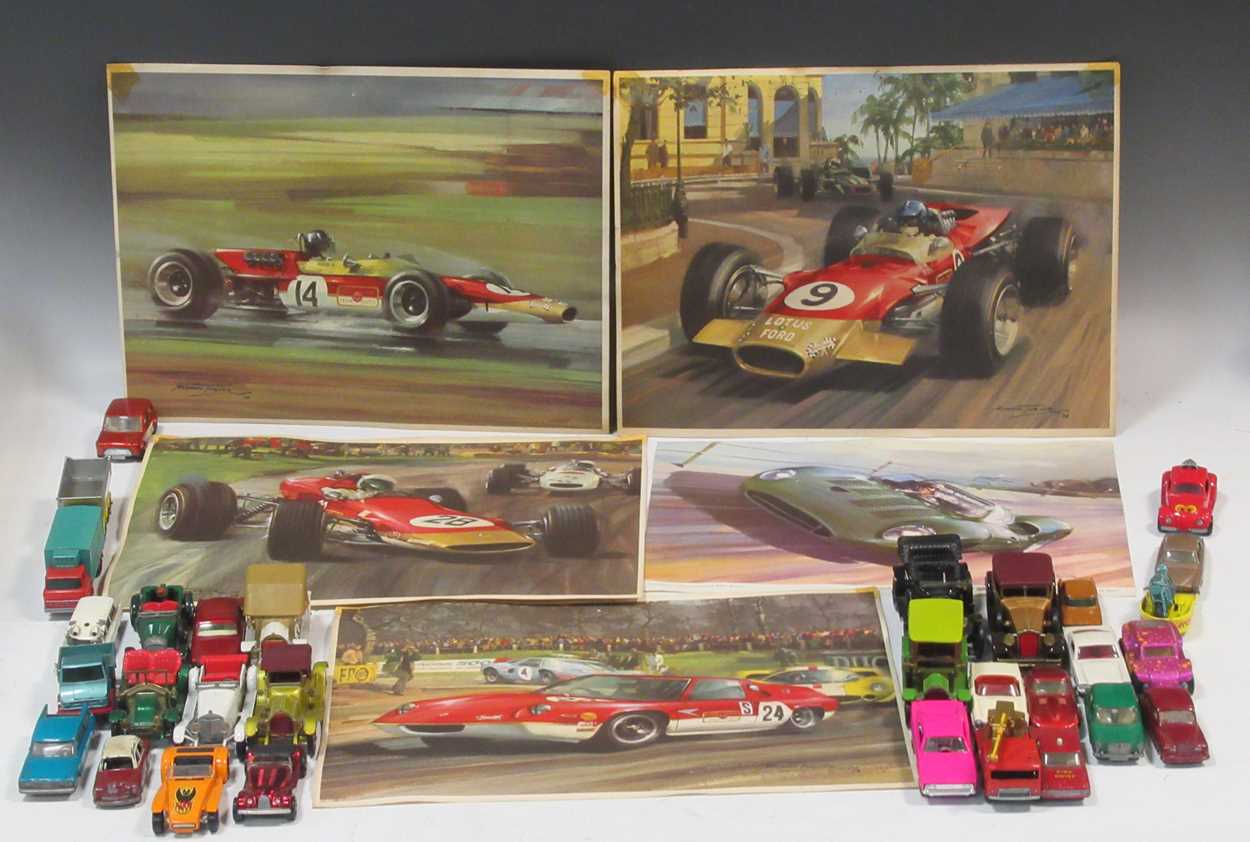 Lot 156 - A large collection of toy cars to include...