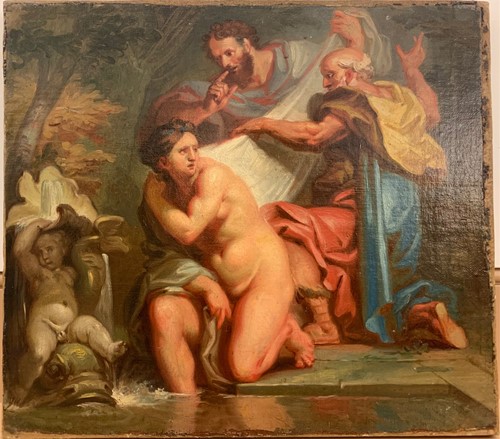 Lot 465 - Manner of Annibale Caracci, Suzanna and the...