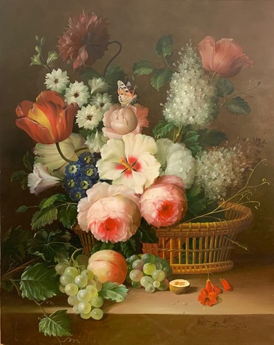 Lot 442 - Thomas Webster, 20th century A still life of...