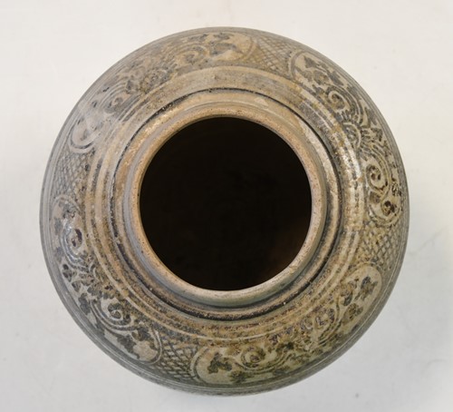 Lot 179 - A Thai Sawankhalok pottery vase, 15th/16th century
