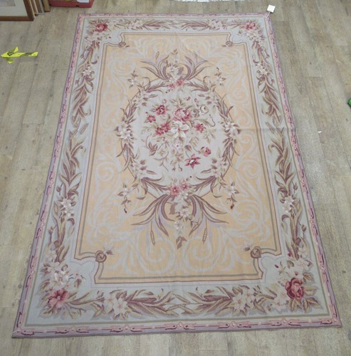 Lot 794 - A Savonnerie style floral needle point floor...