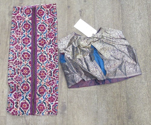Lot 802 - An Eastern waistcoat and textile fabric (2)