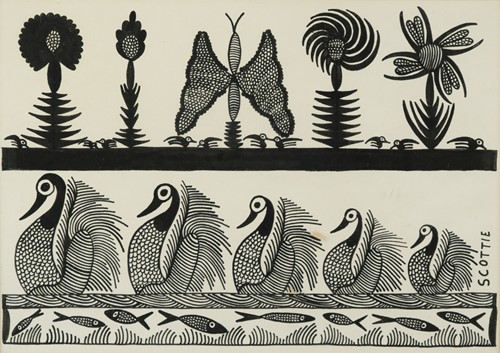 Lot 426 - Scottie Wilson (Scottish 1888-1972)