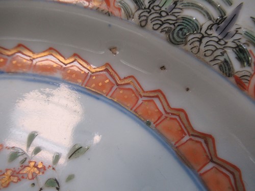 Lot 50 - A Chinese Kangxi 'eight immortals' plate, a...