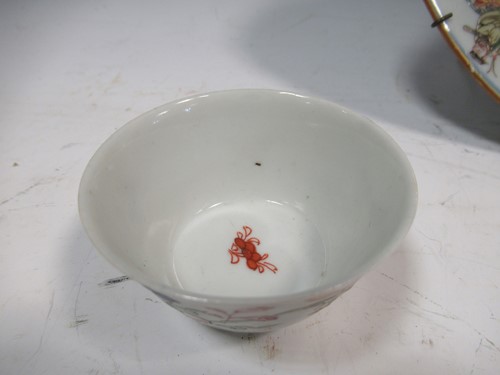 Lot 50 - A Chinese Kangxi 'eight immortals' plate, a...