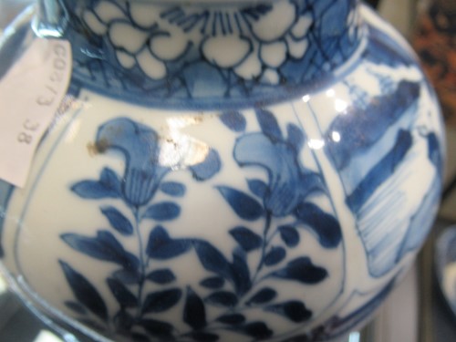 Lot 5 - Two Chinese blue & white vases, 19th century;...