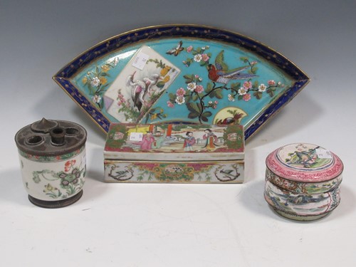 Lot 1 - Four decorative Chinese/European chinoiserie...