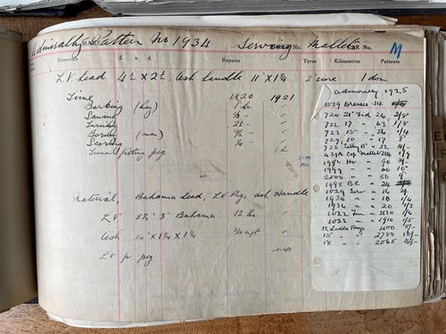 Lot 224 - A bound customer order book of Dyne & Evens...