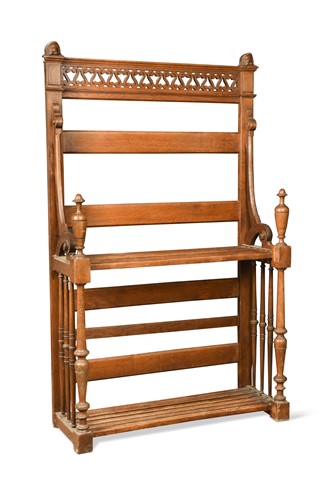 Lot 544 - An oak hall stand, late 19th century