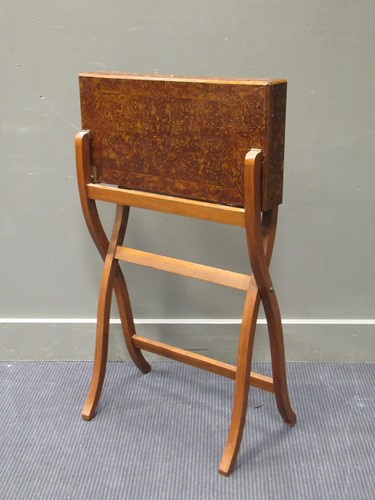 Lot 479 - A campaign folding writing desk, 19th century