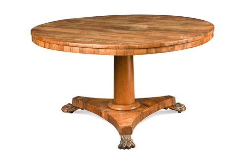 Lot 556 - A William IV rosewood breakfast table