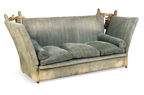 Lot 350 - A three-seater Knole sofa, 20th century