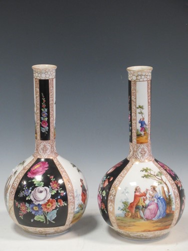 Lot 84 - A pair of Helena Wolfsohn bottle vases, 32cm...