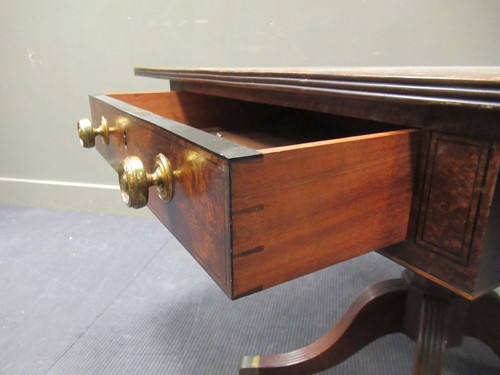 Lot 469 - A Regency mahogany and ebony line inlaid Pembroke table
