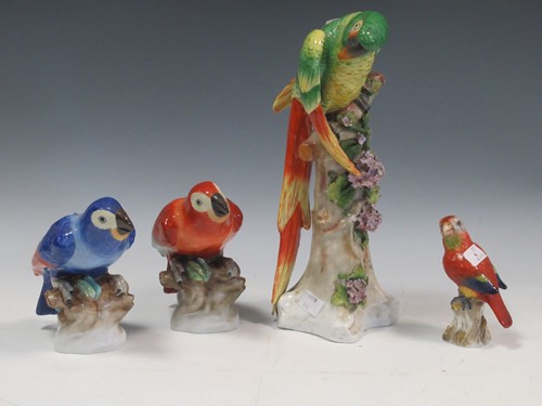 Lot 19 - Two Herend birds, together with a Sampson...