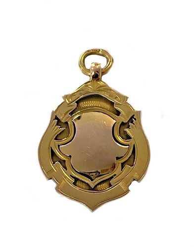 Lot 371 - A George V 9ct gold watch chain fob