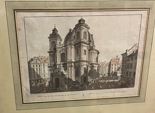 Lot 29 - Six Austrian / Viennese scenic prints, hand...