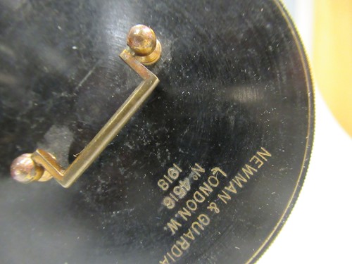 Lot 23 - Newman & Guardia box sextant, 1918, leather...