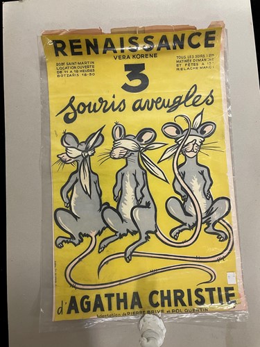 Lot 217 - CHRISTIE (Agatha) '3 Souris Aveugles', colour...