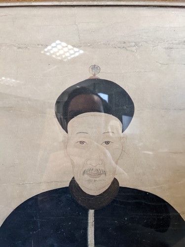 Lot 172 - A late Qing Dynasty Chinese ancestor portrait of a male court official