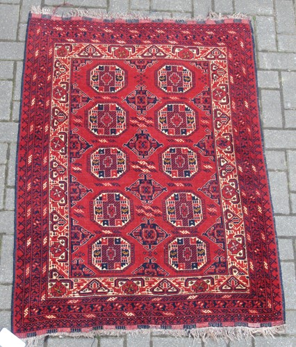 Lot 710 - An Afghan Bokhara rug 143 x 107cm