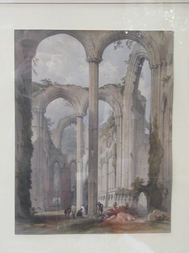 Lot 450 - A watercolour architectural drawing c.1800, of...