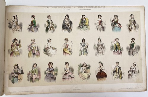 Lot 22 - Album of Thousand and One Beauties, 20 leaves...