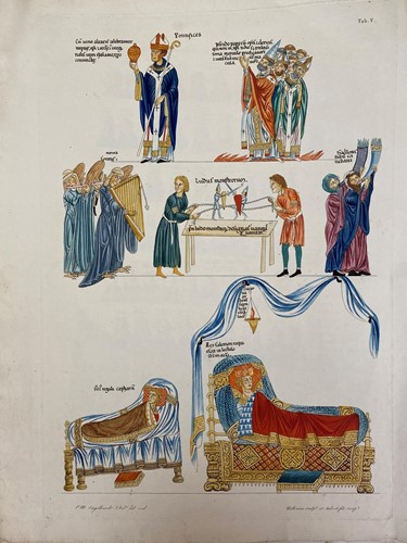 Lot 23 - After C M Engelhardt, Medieval figures and...