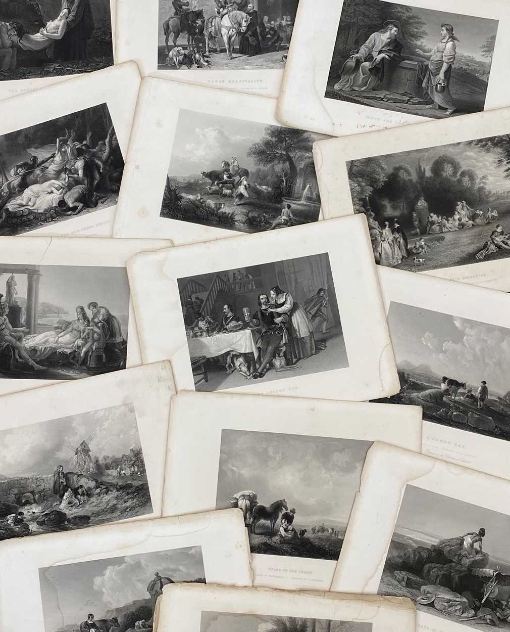 Lot 10 - A collection of steel engravings after Hogarth...