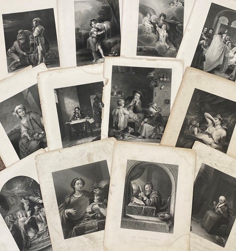 Lot 10 - A collection of steel engravings after Hogarth...