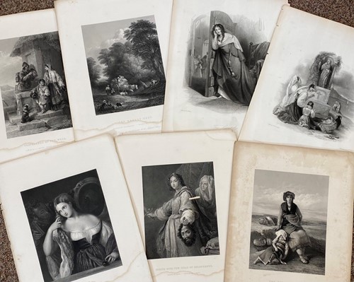 Lot 10 - A collection of steel engravings after Hogarth...