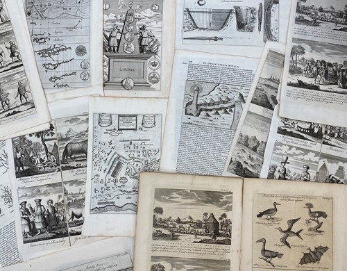 Lot 10 - A collection of steel engravings after Hogarth...