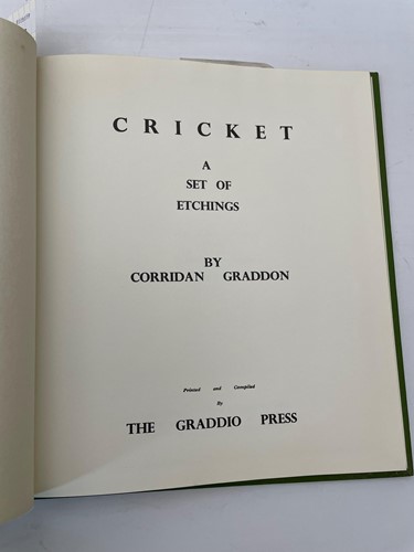 Lot 425 - GRADDON (Corridan) Cricket a Set of Etchings,...