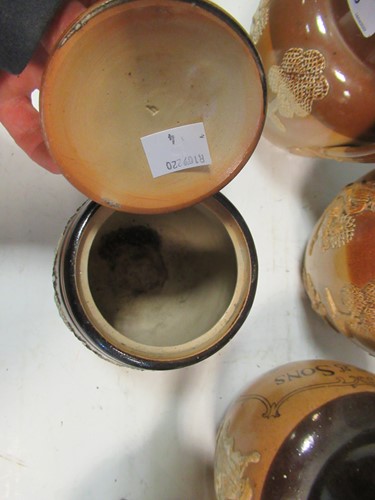 Lot 26 - A collection of Doulton saltglazed stonewares,...