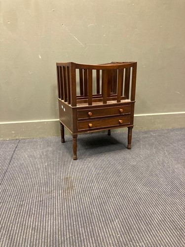 Lot 558 - A 19th century mahogany canterbury with...
