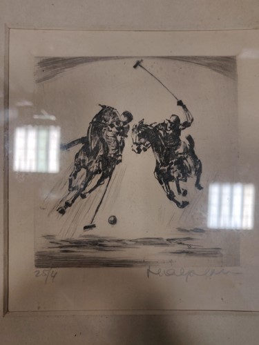 Lot 452 - Frederick Halpern, Polo Players, signed and...