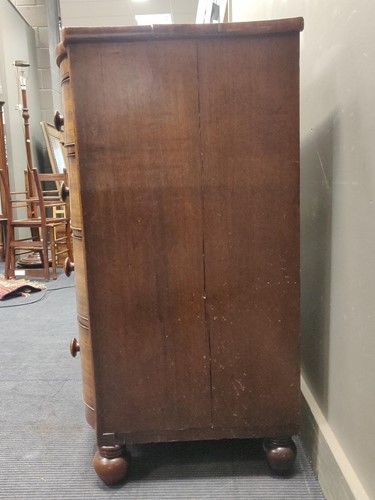Lot 611 - Early Victorian mahogany chest of drawers,...