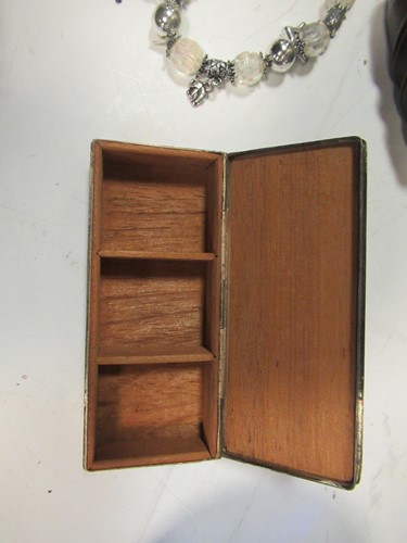 Lot 27 - Box of mixed metal items including early...