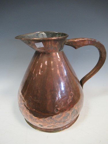 Lot 114 - A large 19th century two gallon copper...