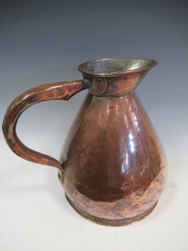 Lot 25 - A large 19th century two gallon copper...