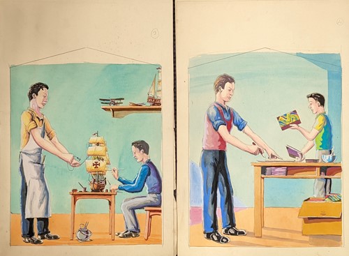 Lot 424 - A set of twelve poster artworks each depicting...