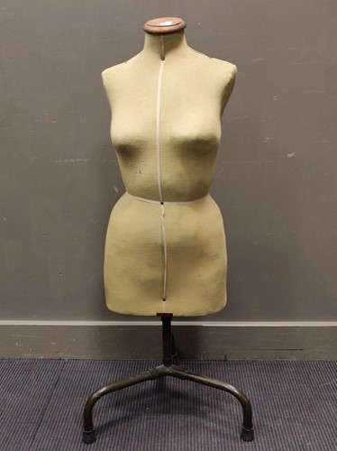 Lot 536 - A tailor's dummy on tripod metal stand, 114cm...