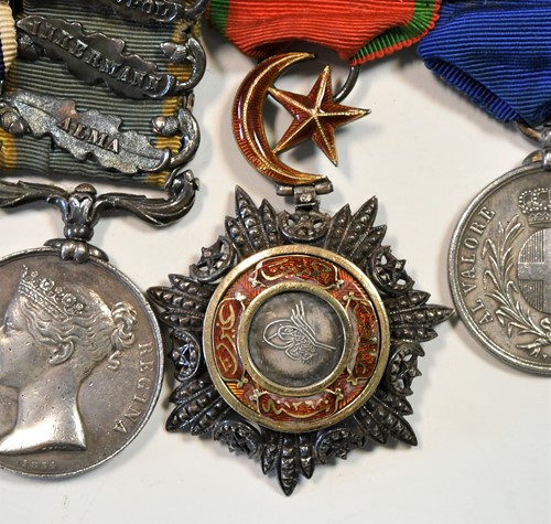 Lot 531 - Colonel Sir Richard George Ellison C.V.O., (1831-1908), Crimea medal group