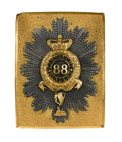 Lot 537 - An 88th Regiment of Foot, Connaught Rangers, shoulder belt plate