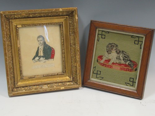 Lot 453 - A miniature silhouette cut portrait of Sir...